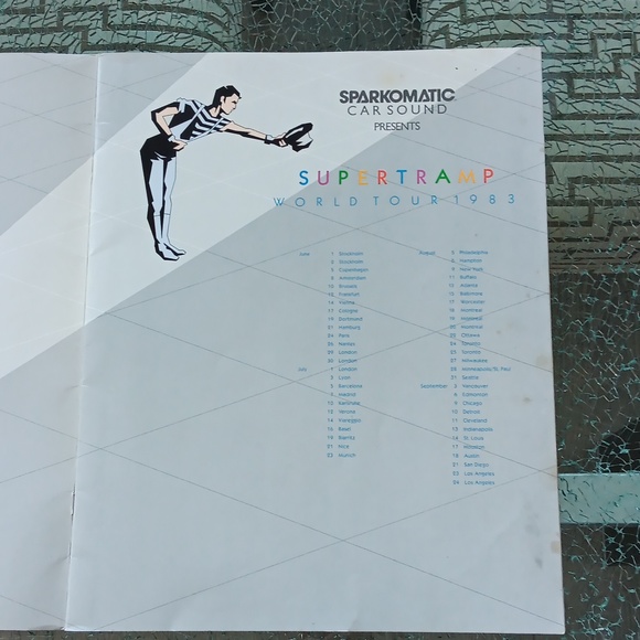 Vintage Supertramp Concert Programme with 3 Ticket Stubs - Picture 3 of 14